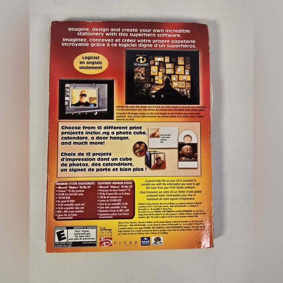 The Incredibles PC-CD Rom Print Studio - Picture 3 of 3